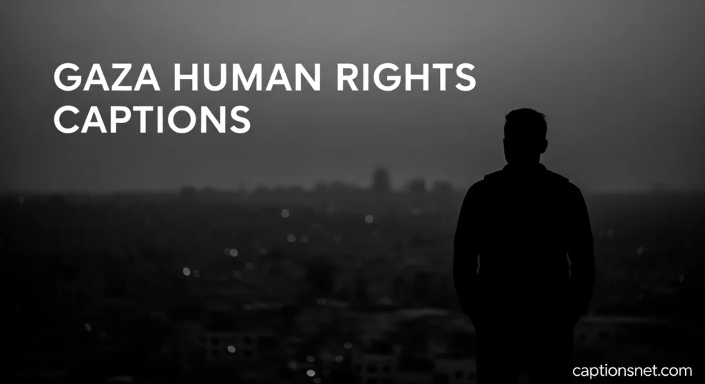 Gaza Human Rights Captions