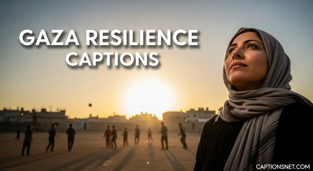 Gaza Resilience Captions