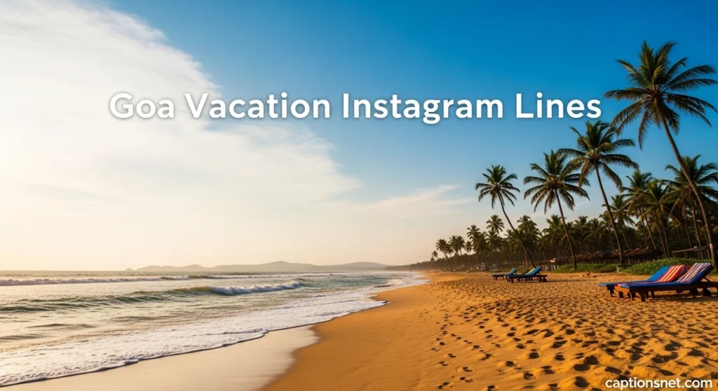 Goa Vacation Instagram Lines