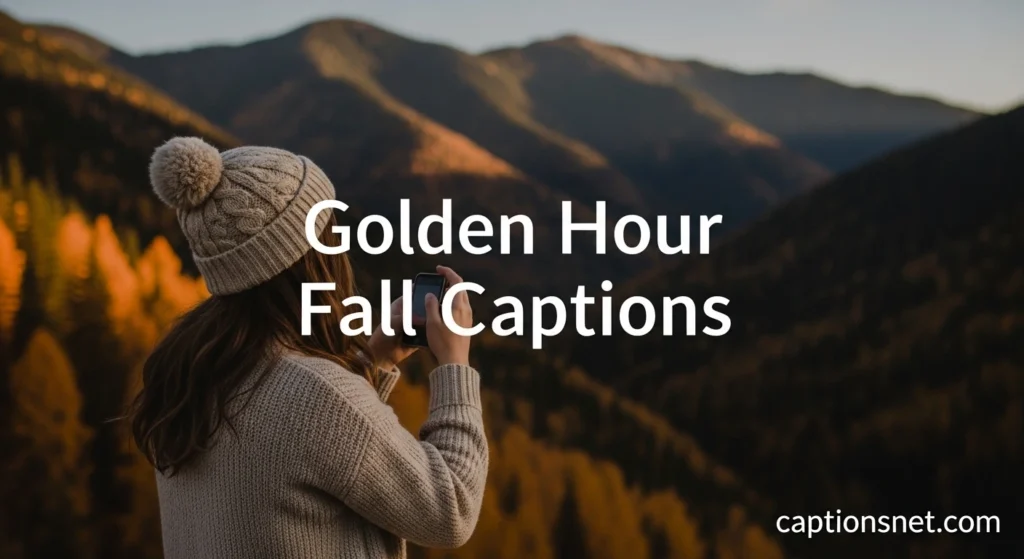Golden Hour Fall Captions