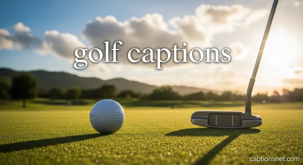 golf captions