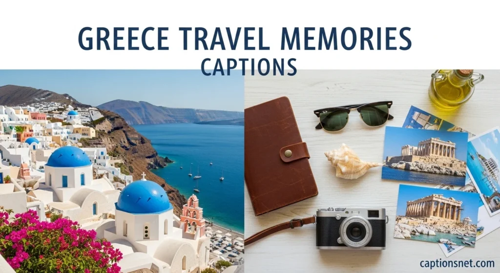 Greece Travel Memories Captions
