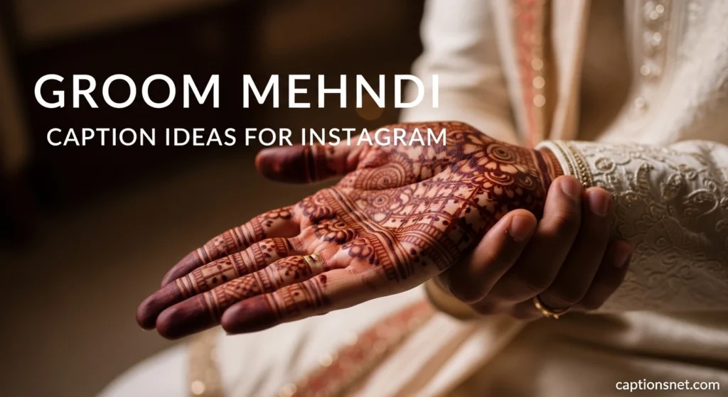 Groom Mehndi Caption Ideas for Instagram