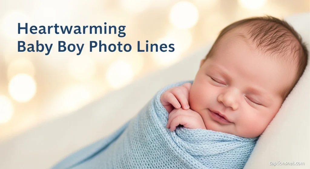 Heartwarming Baby Boy Photo Lines