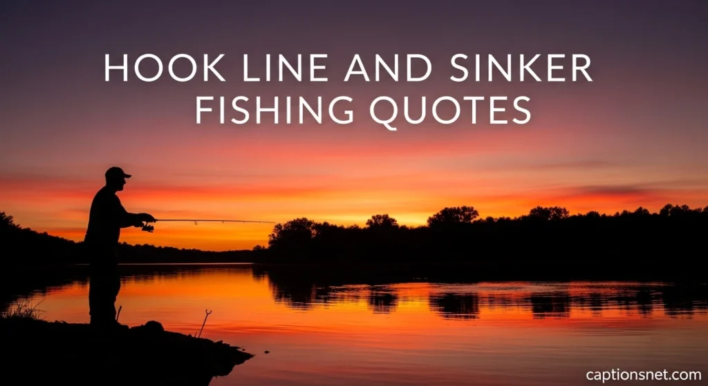 Hook Line and Sinker Fishing Quotes