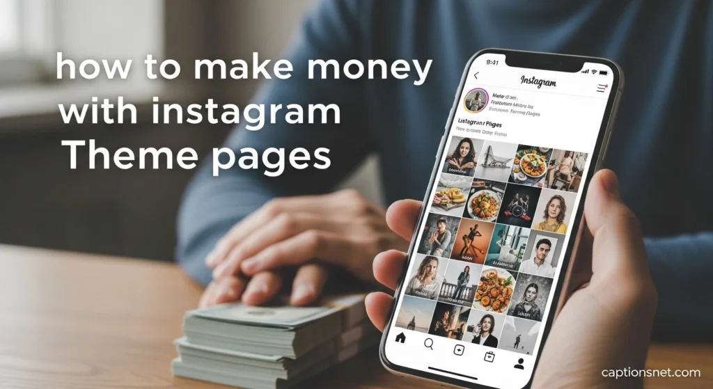 how to make money with instagram theme pages