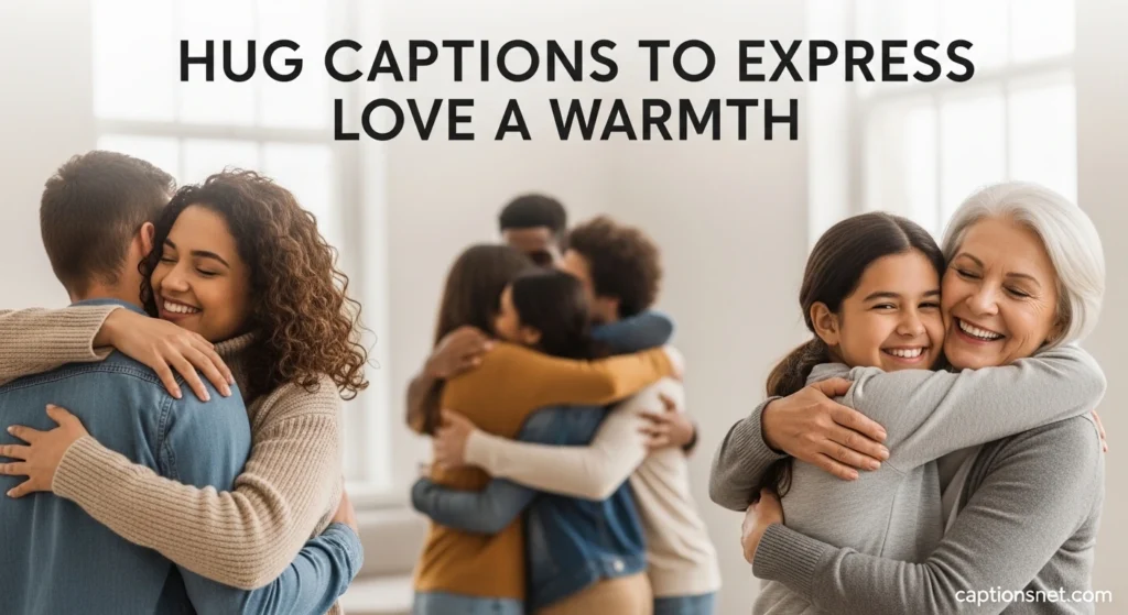 Hug Captions to Express Love Warmth
