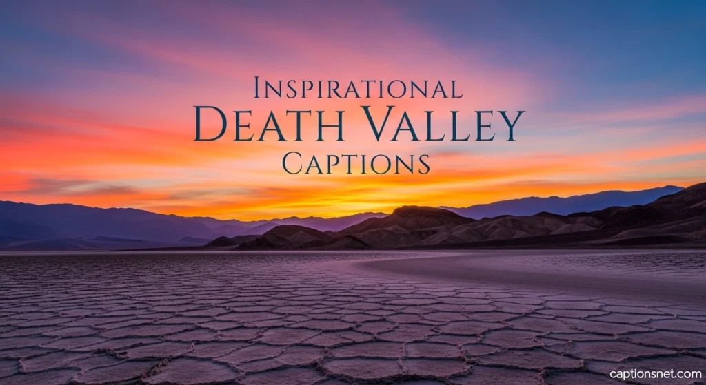 Inspirational Death Valley Captions