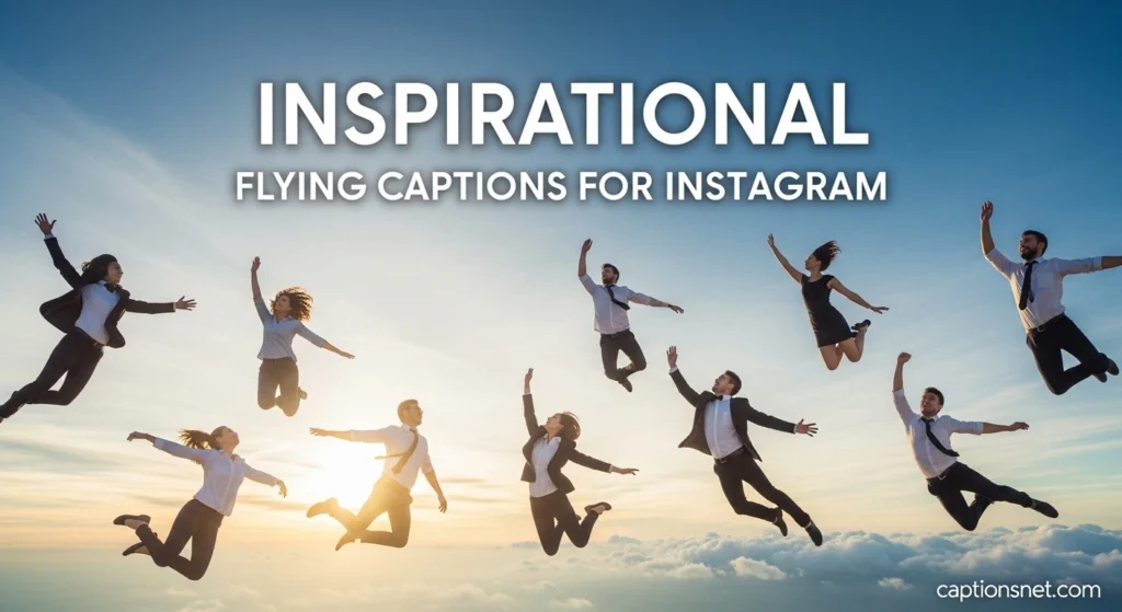 Inspirational flying captions for Instagram