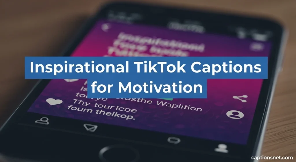 Inspirational TikTok Captions for Motivation