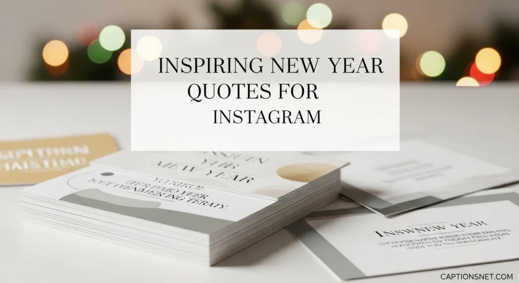 Inspiring New Year Quotes for Instagram