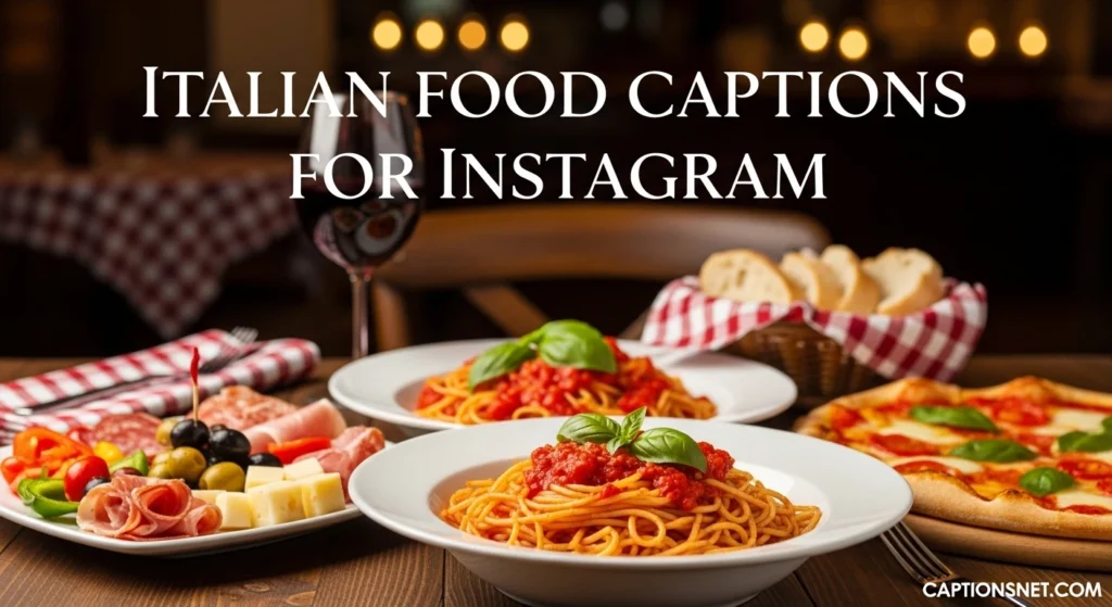 Italian Food Captions for Instagram
