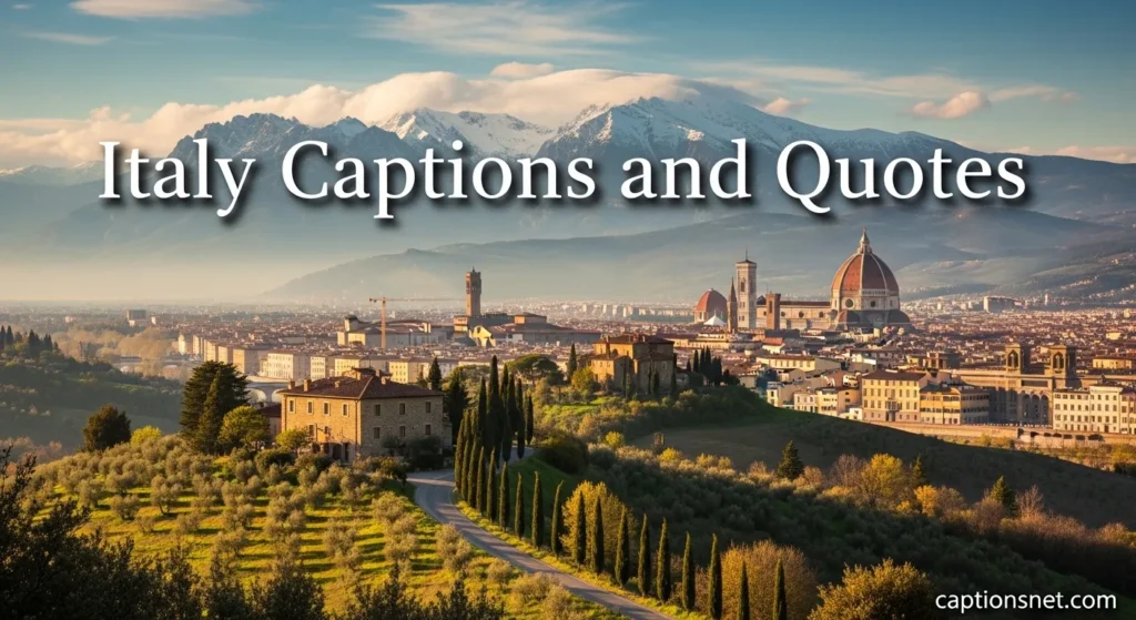 Italy Captions and Quotes