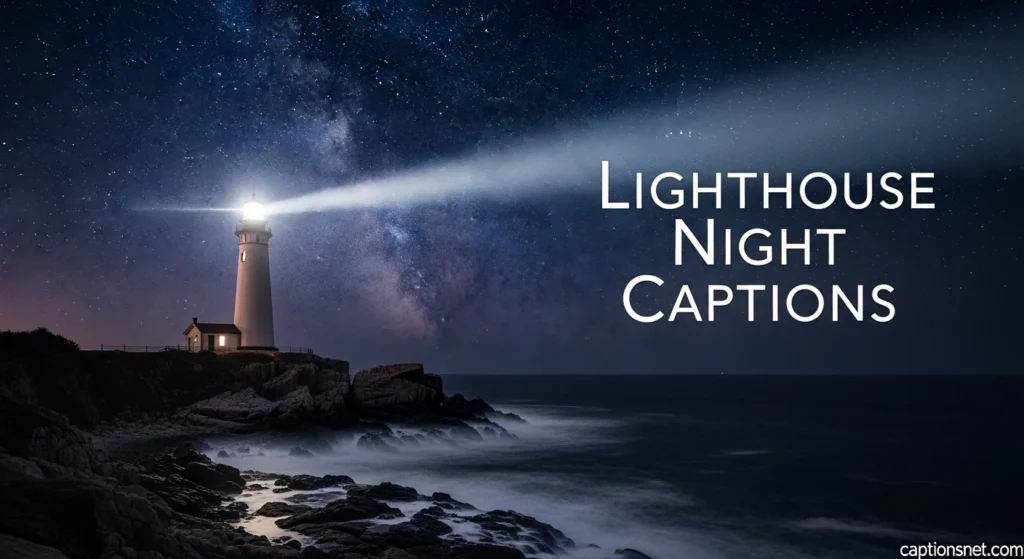 Lighthouse Night Captions