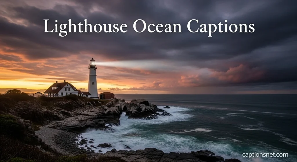 Lighthouse Ocean Captions