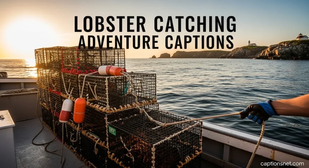 Lobster Catching Adventure Captions
