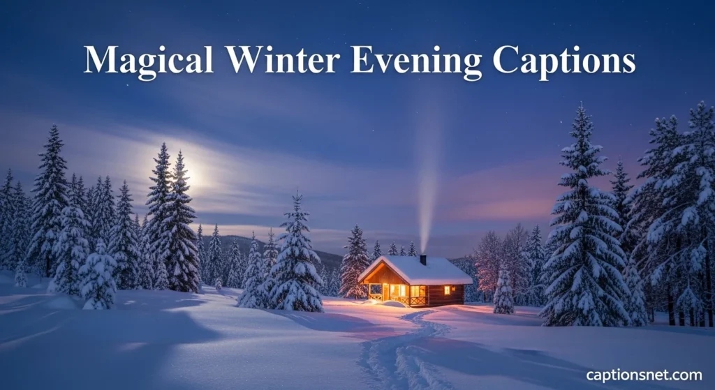 Magical Winter Evening Captions