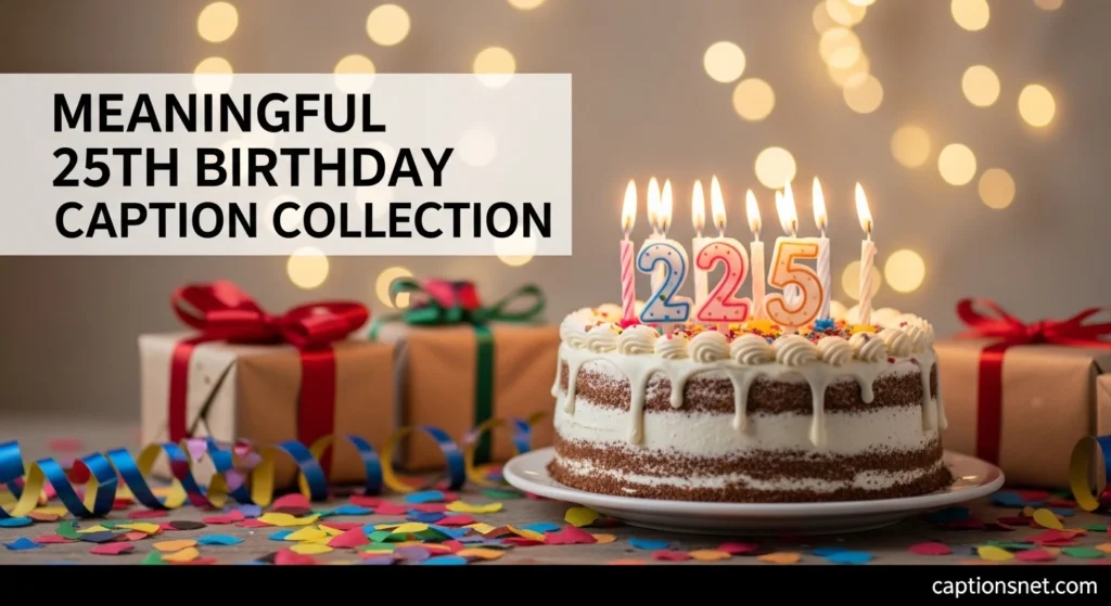 Meaningful 25th Birthday Caption Collection