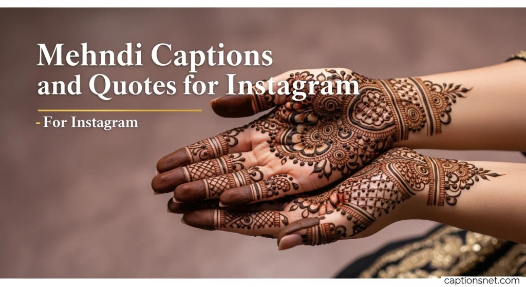 Mehndi Captions and Quotes for Instagram