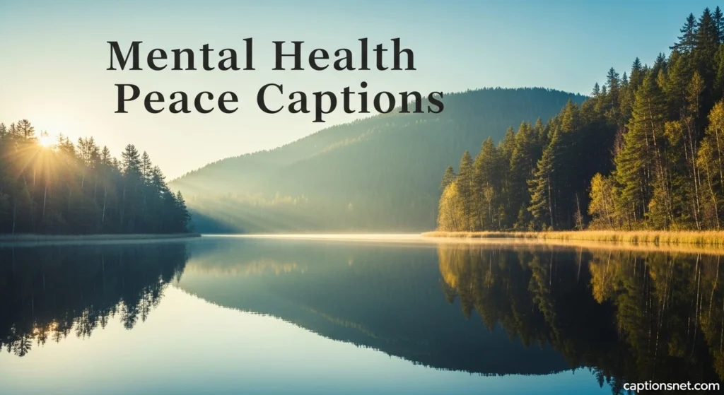 Mental Health Peace Captions