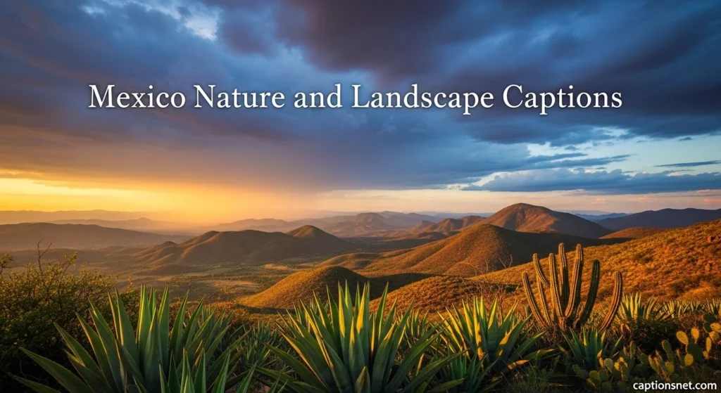 Mexico Nature and Landscape Captions