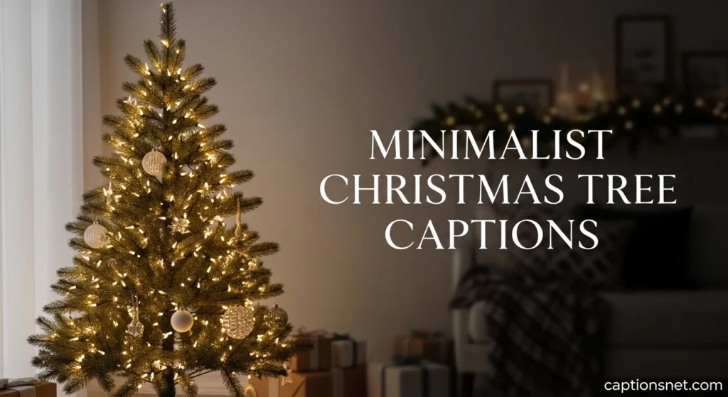 Minimalist Christmas Tree Captions