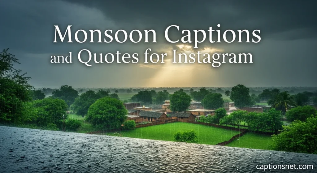 Monsoon Captions and Quotes for Instagram