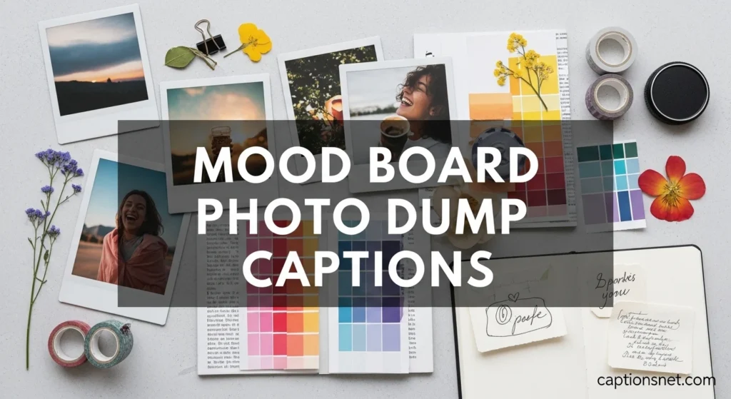Mood Board Photo Dump Captions