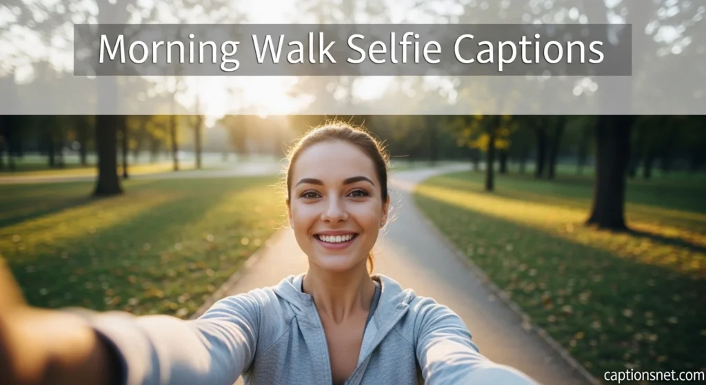 Morning Walk Selfie Captions