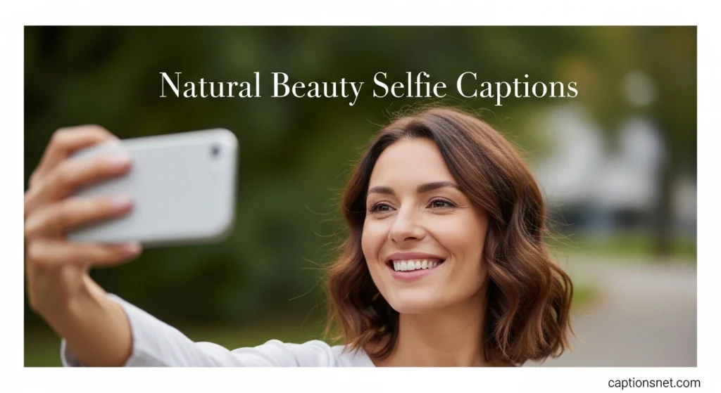 Natural Beauty Selfie Captions
