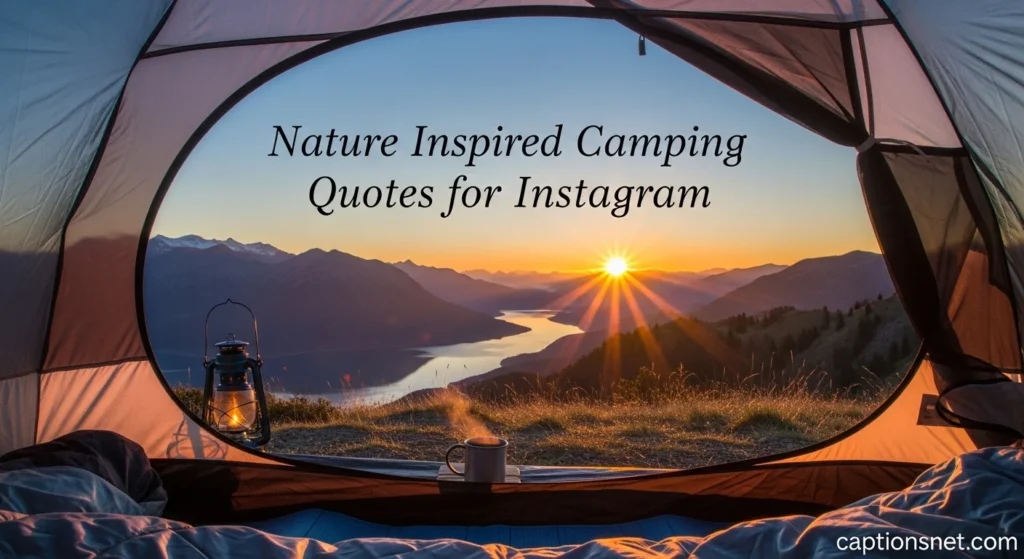 Nature Inspired Camping Quotes for Instagram