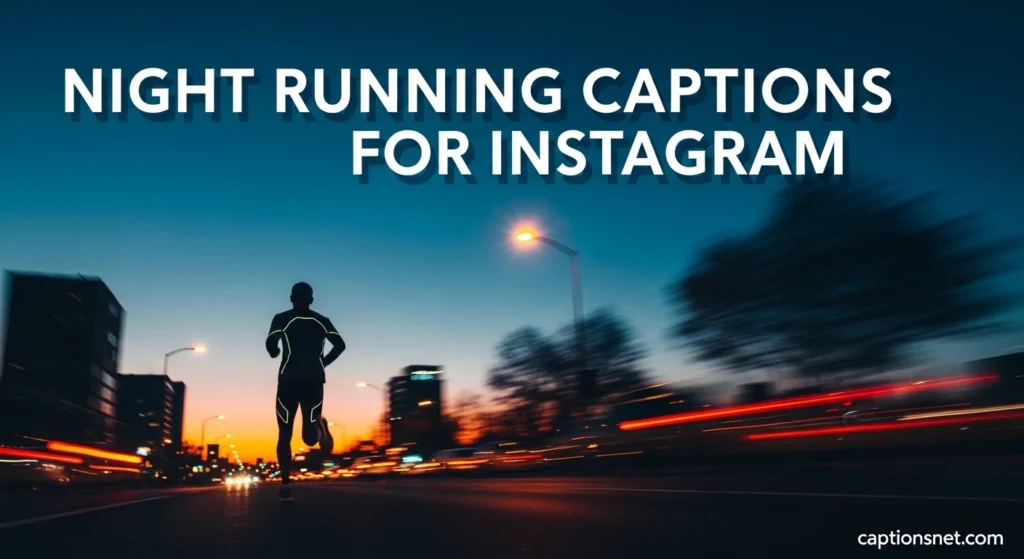 Night Running Captions for Instagram