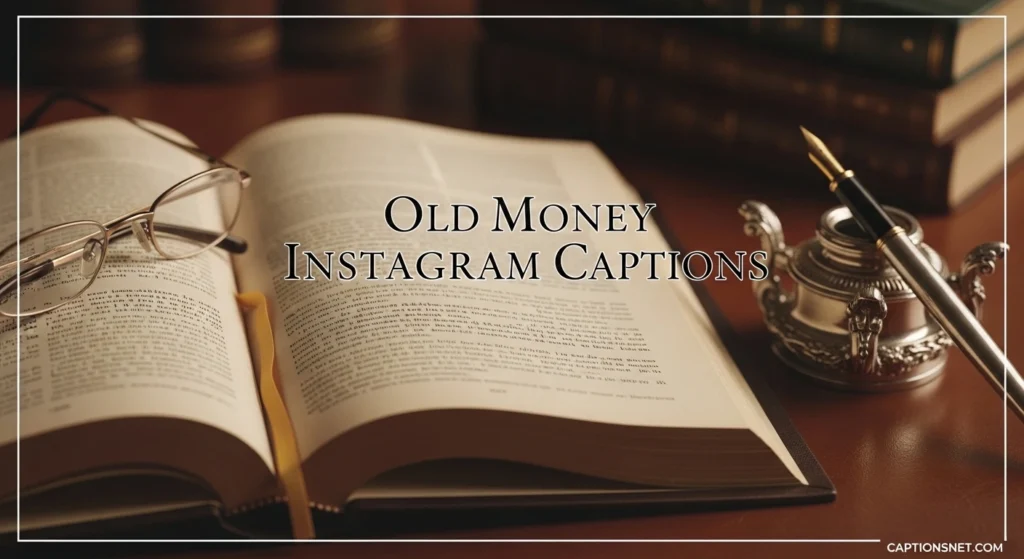 Old Money Instagram Captions
