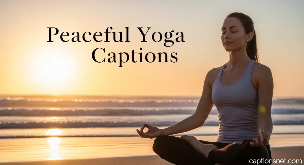 Peaceful Yoga Captions