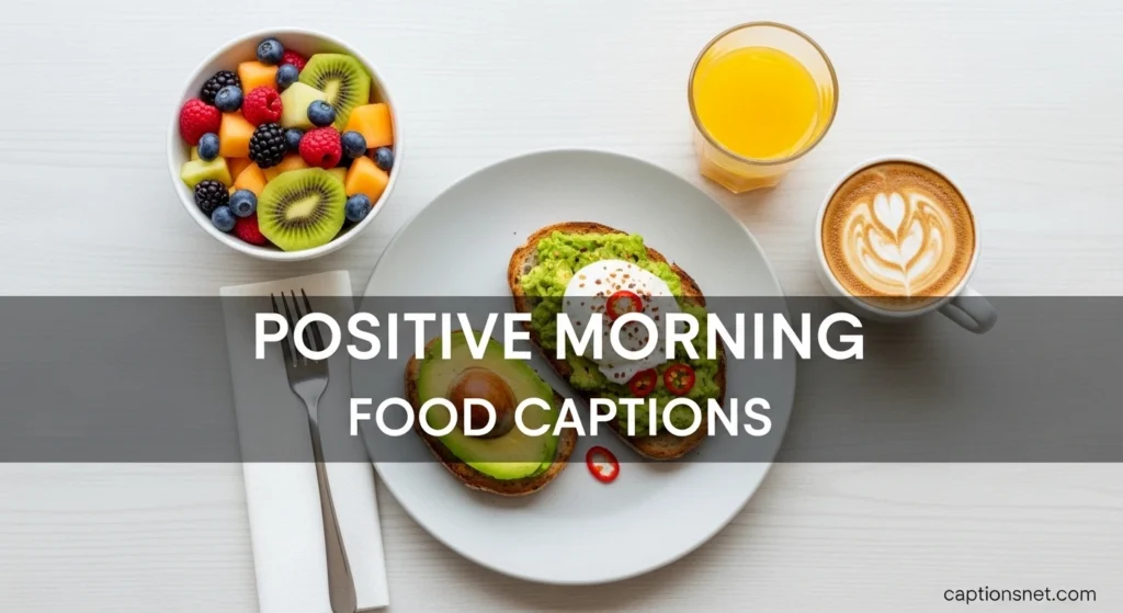 Positive Morning Food Captions