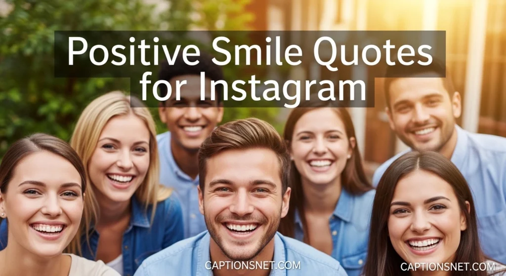 Positive Smile Quotes for Instagram