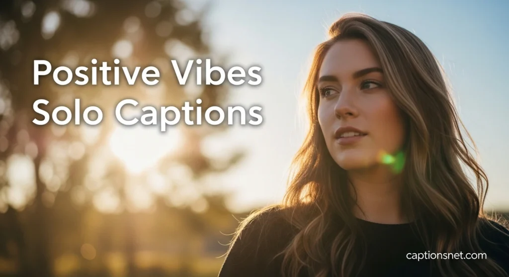 Positive Vibes Solo Captions