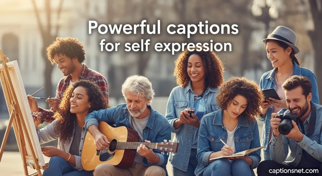 Powerful captions for self expression
