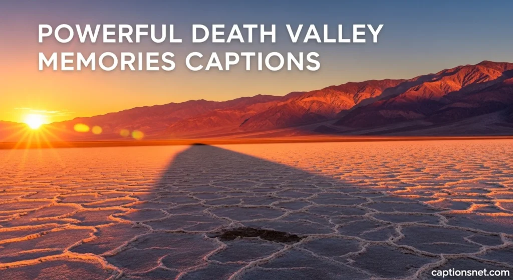 Powerful Death Valley Memories Captions
