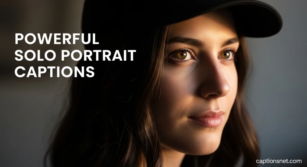 Powerful Solo Portrait Captions