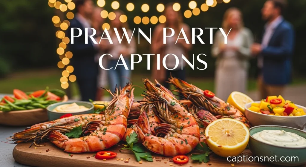 Prawn Party Captions
