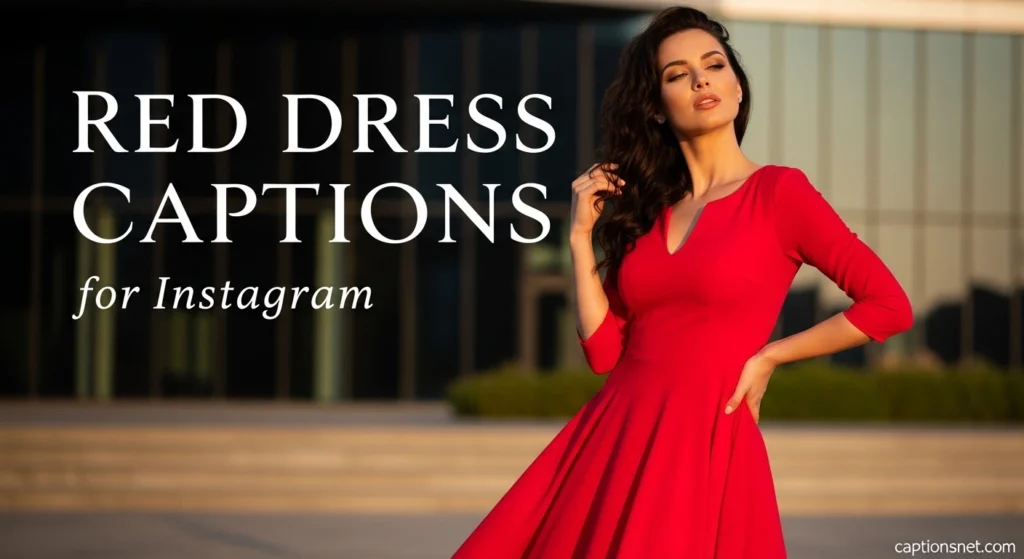 Red Dress Captions for Instagram
