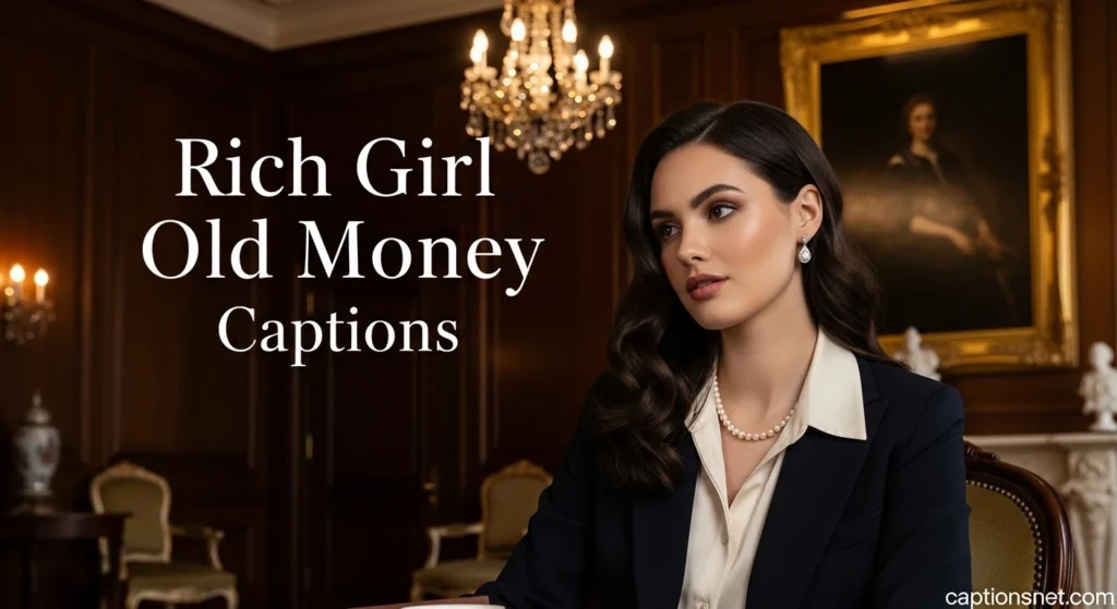 Rich Girl Old Money Captions