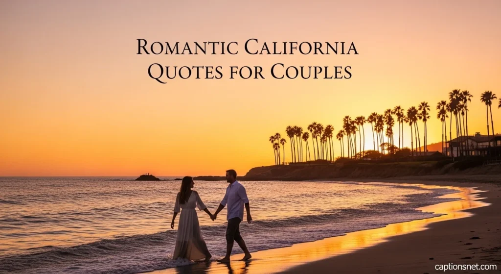 Romantic California Quotes for Couples