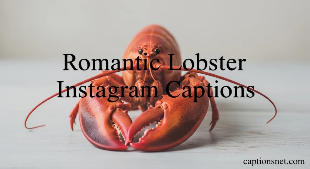 Romantic Lobster Instagram Captions