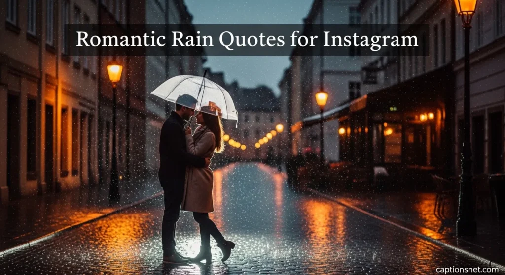 Romantic Rain Quotes for Instagram