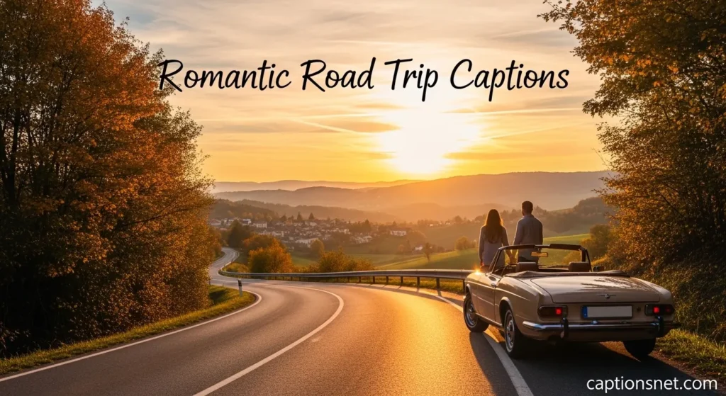 Romantic Road Trip Captions