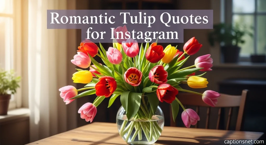 Romantic Tulip Quotes for Instagram