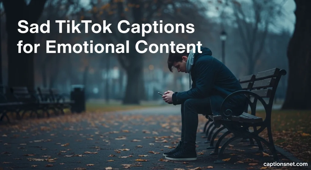 Sad TikTok Captions for Emotional Content