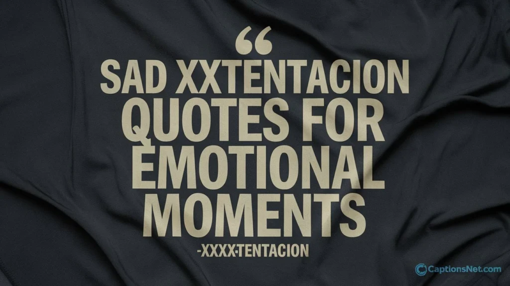 Sad XXXTentacion Quotes for Emotional Moments
